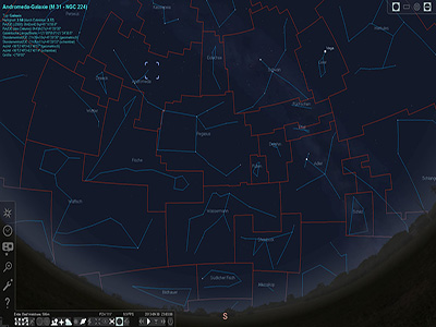 stellarium hauptfenster