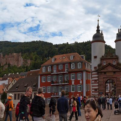 Heidelberg Schloss Neckarbruecke